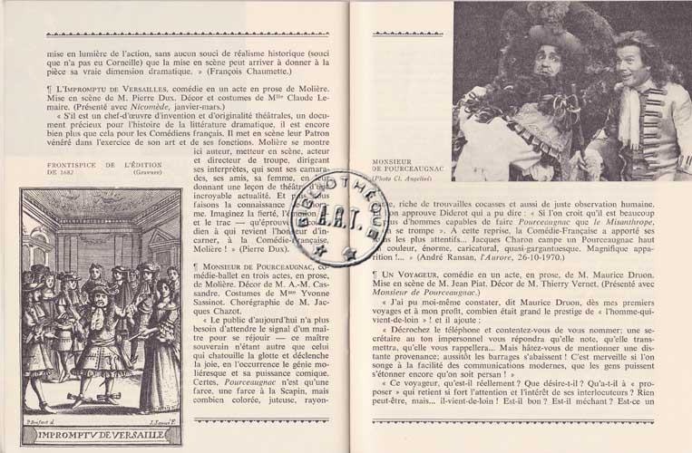 Les programmes de Théatre de l\
